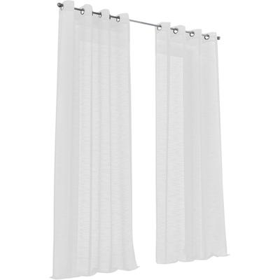 Vorhang KUTTI "Celtic" Gr. 3, weiß, B:140cm H:225cm, Polyester, Gardinen, Gardine halbtransparent, Leinenoptik, Effektgarn