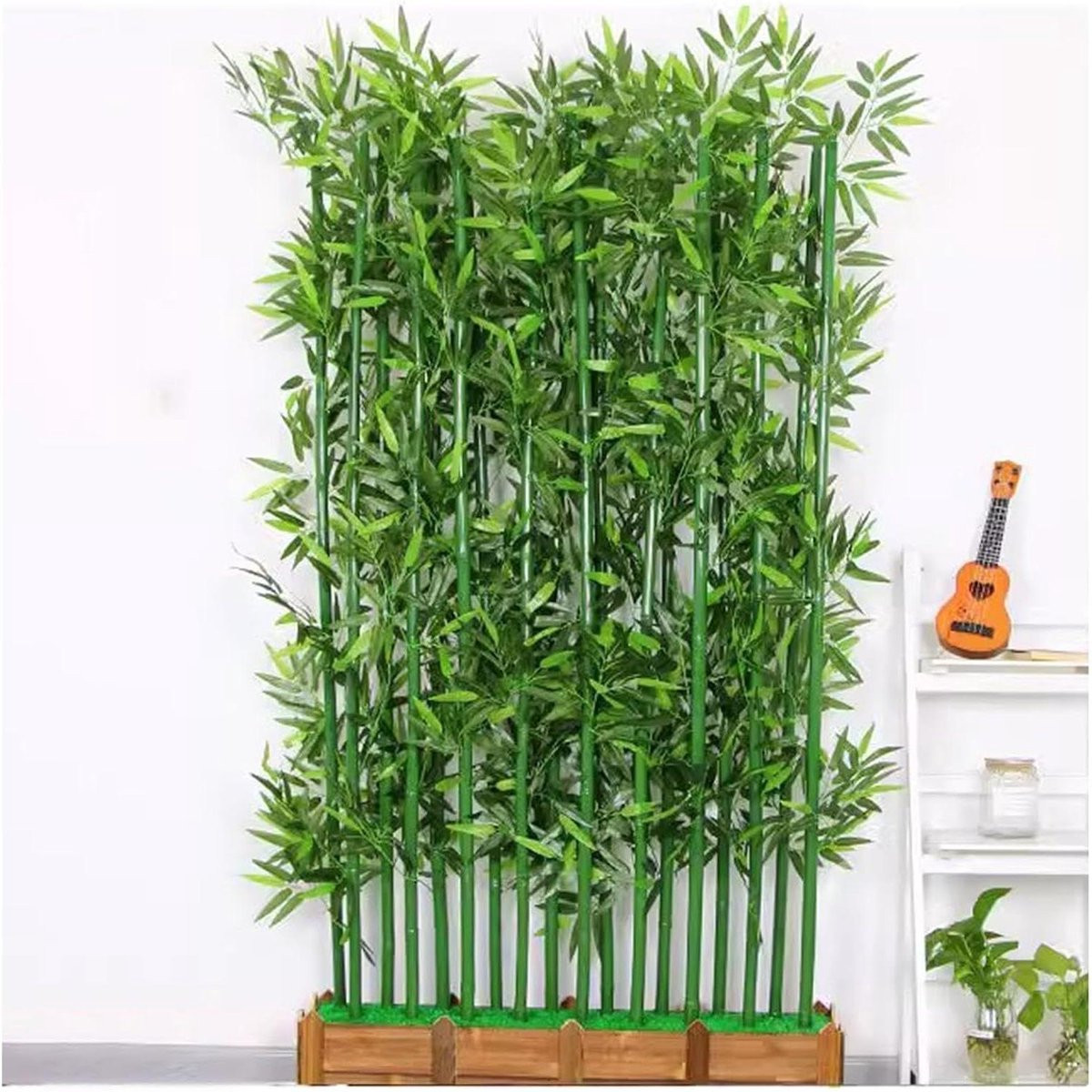 Kunstmatige Bamboeboom Groen - Decoratieve Plant voor Ruimteverdeling - Hoogte: 150 cm