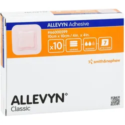 Allevyn Adhesive 10x10 cm haftende Wundaufl.