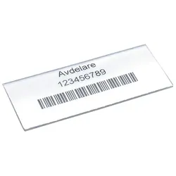 Stemo, Etiketten, Etikett transparent für Regalkasten 100 St./Btl.