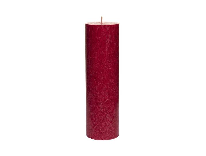 Stumpenkerze HERZOG KERZEN AG Kristallo Alto , rot, H:20cm Ø:6cm, Kerzen, Stumpenkerze