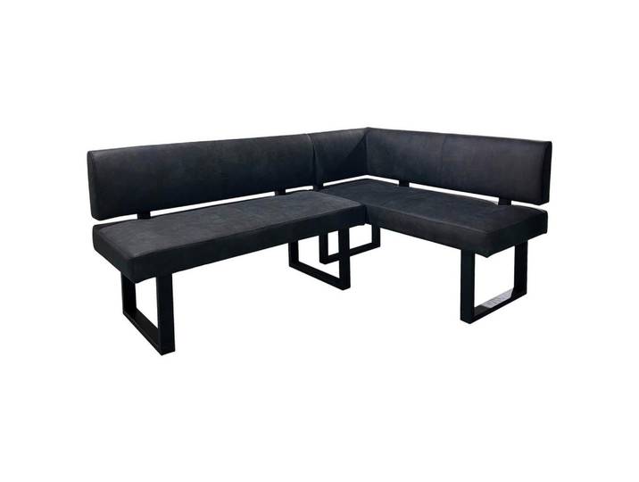 Eckbank Vancouver Anthrazit, Schwarz 181x125 cm