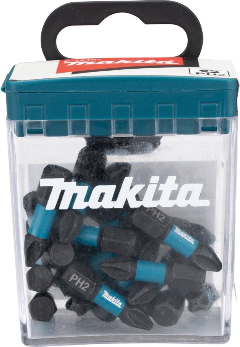 Makita E-12360 Slagschroefbit PH2-25mm Zwart 25 stuks