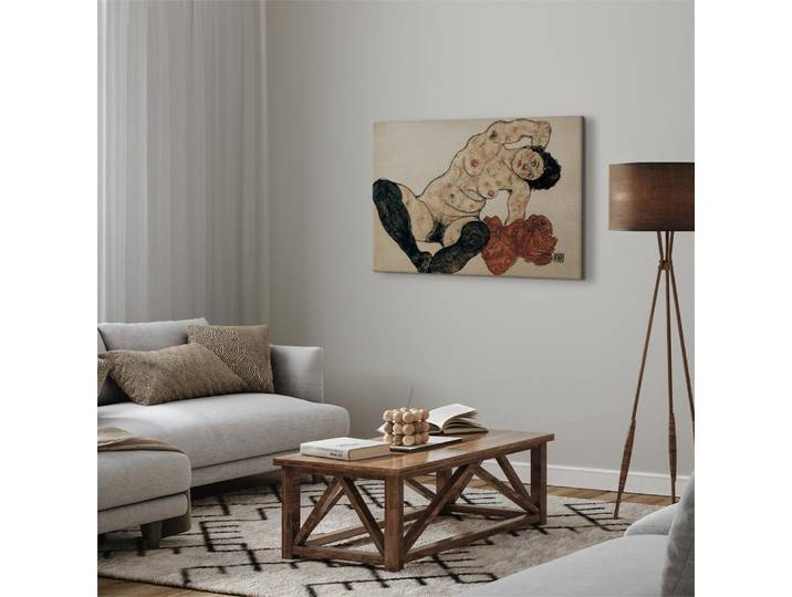 Toile Nu couché Feutre Beige/Beige 90 x 60cm