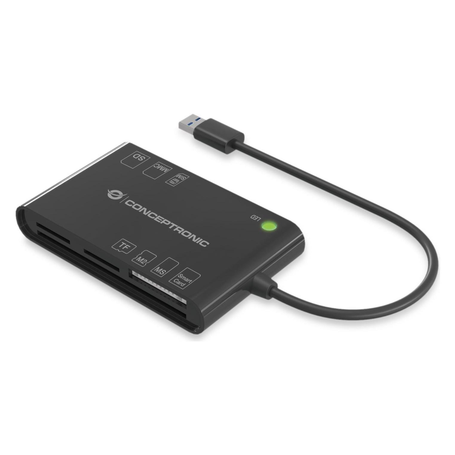 Conceptronic Smart ID Card Reader All-In-One (USB 2.0) (BIAN01B)