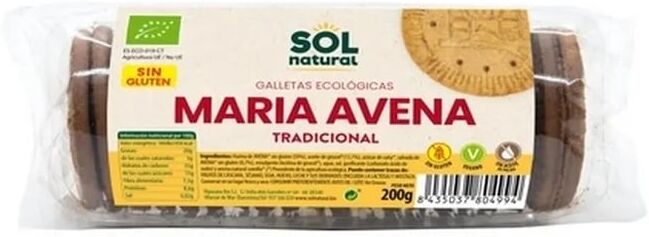 Sol Natural Galletas Maria Avena Tradicional 200g