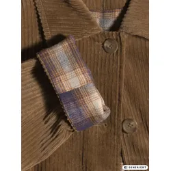 Cord-Kurzmantel in beige in Größe 36 von DW-Shop, Beige, 36