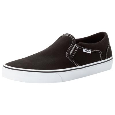 Sneaker VANS "MN Asher", Herren, Gr. 42, schwarz-weiß ((canvas) schwarz, weiß), Textil, Schuhe Sneaker