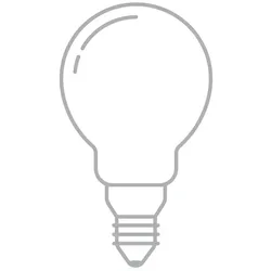 Leuchtmittel Faden-LED Tropfenlampe NPS klar transparent, 7.5 cm