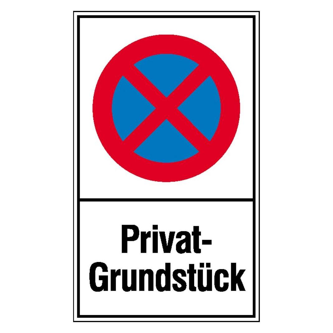 SafetyMarking Haltverbotsschild Absolutes Haltverbot PrivatGrundstück (11.5573)