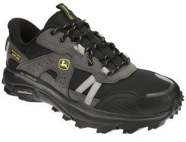 John Deere Built by Skechers Equalizer 5.0 Trail-Harvester 256009 (Men's) Casual Shoes in Black, Size 7.5 M, Leather/Memory Foam/Rubber