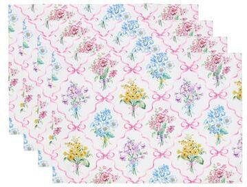 Lenox Bouquet Ribbon Placemats, Set of 4 - 13x19