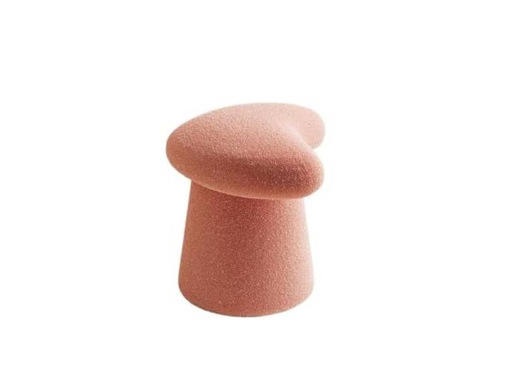 Zymjzbetic Moderner Frisierhocker aus Fleece Fußstützen-Make-up-Bank, vielseitige Akzentstühle for Wohnzimmer, Schlafzimmer(Color 2)