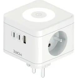 Tiross, Steckdosenleiste, Mehr Cube Splitter 2G, USB, 2x USB-C + Lampe (2x, USB-A, USB-C)
