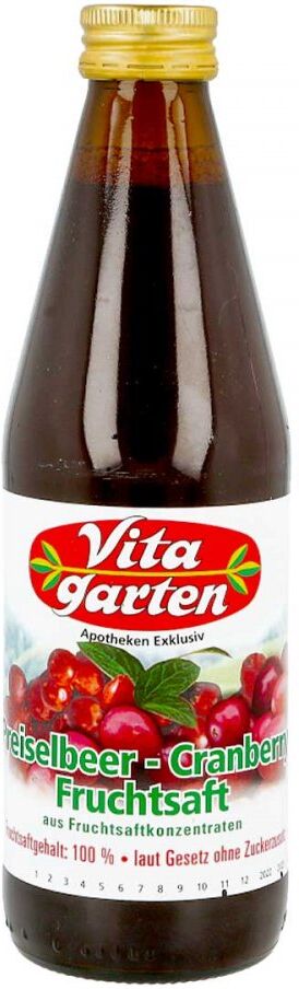 Vitagarten Preiselbeer Cranberry Fruchtsaft