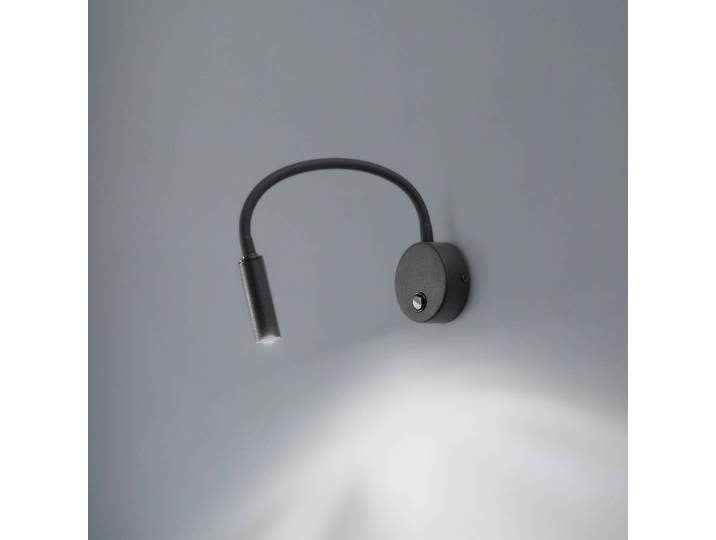 Wandlamp Lagos, zwart, Slaapkamer, metaal, Modern, wandlamp