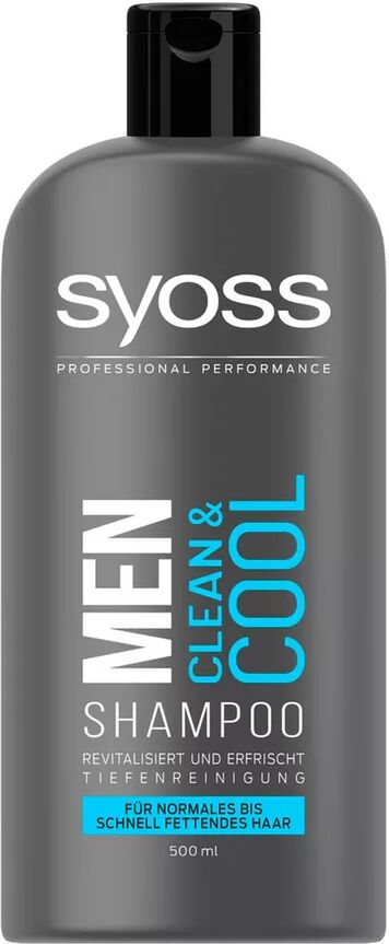 Syoss - Men Clean & Cool Shampoo, Clean &cool, 500  ml
