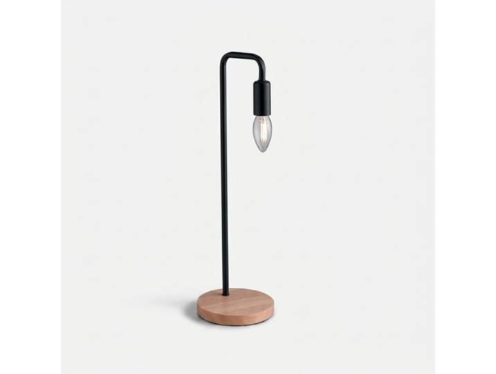 Tischlampe aus Metall und Holz Sushi - Schwarz