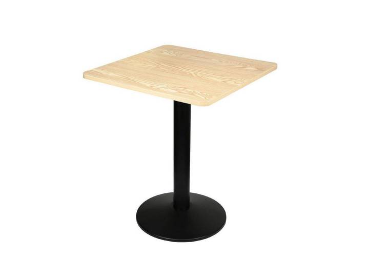 LuxusKollektion Bartisch Esstisch rund 60x60cm Stahl Eicheoptik (1-St)