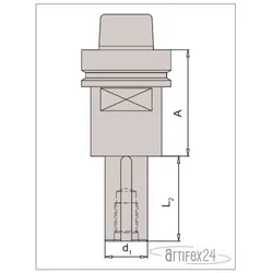 AKE HSK-F 63 Fräsdorn SPN DOR HSK63F 30X60 A75 - 10013527