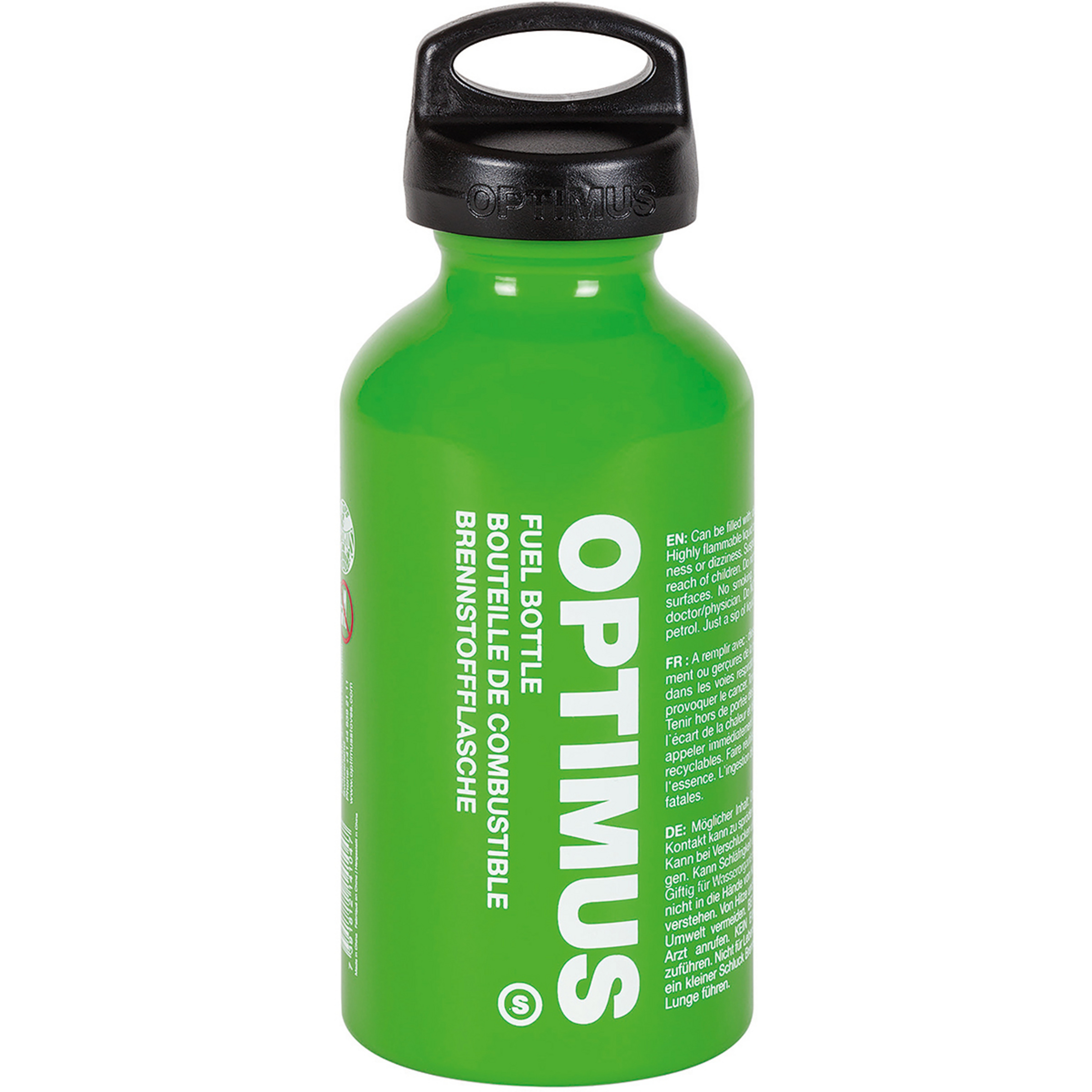 Optimus Fuel Bottle mit Sicherung Gaskartuschen & Brennstoffe green Größe 0,4l