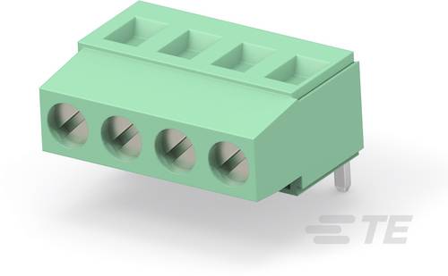 TE Connectivity 282851-8 Verbindungsklemme flexibel: 0.05-3mm² starr: 0.05-3mm² Polzahl: 8 Grün Box