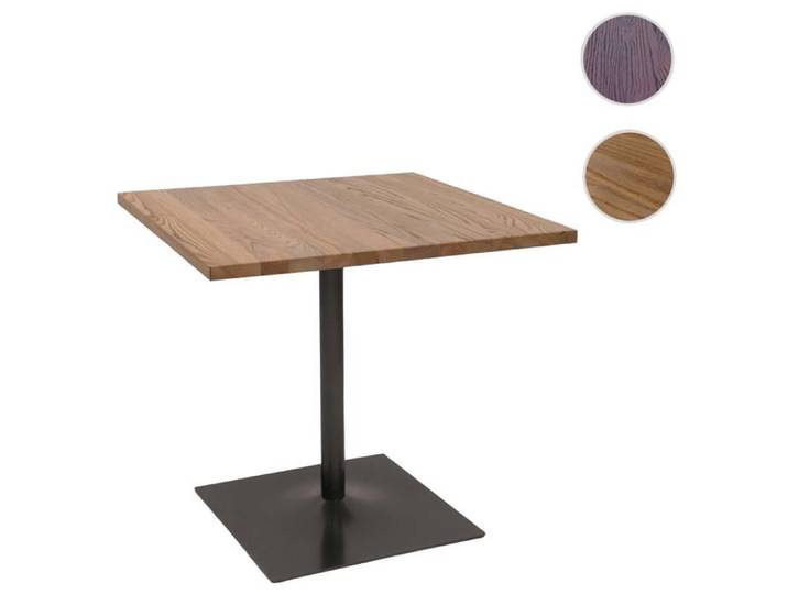 Table de bistrot HWC-H10 75x80x80cm brun clair