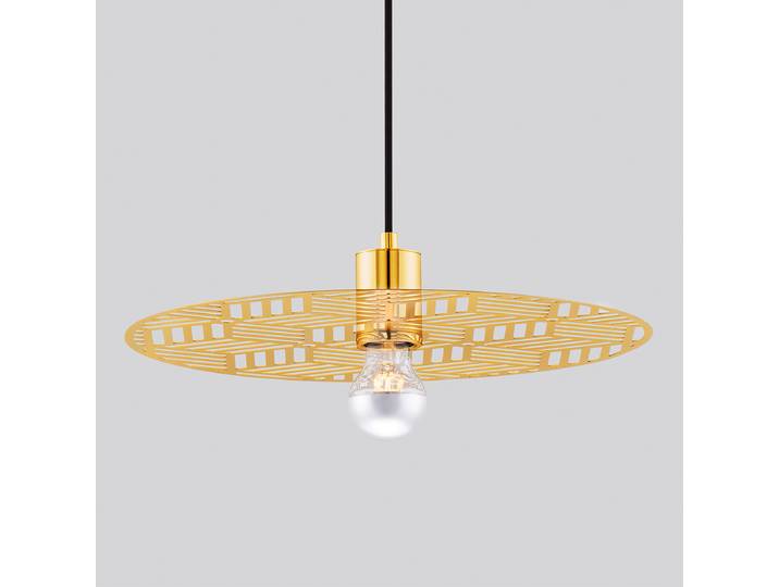 Pendelleuchte Eres Ø 40cm Gold/Gold Aluminium LED E27