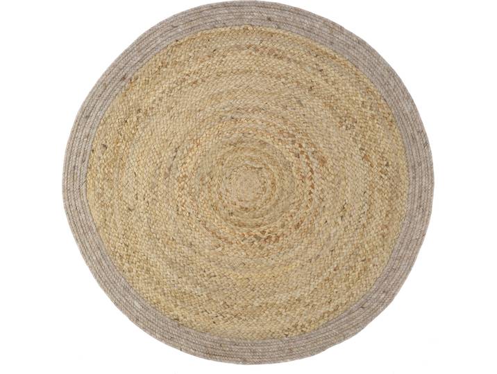 Teppich Josephina taupe Gefleckt/Meliert Jute 110 x 110 cm