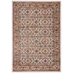 KADIMA DESIGN Teppich mit Vintage-Design | Herati Muster | Robust, Langlebig & Einfach zu Pflegen | Für Fußbodenheizung | 80x150cm