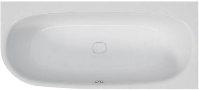 Hoesch iSENSI Eck-Badewanne 3976.010 weiß, 160x75cm, rechte Ausführung