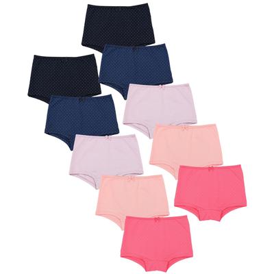 Slip TUPTAM "Slips Mädchen Slips mit Aufdruck 10er Pack", Kinder, Gr. 152, lila (farbenmix 5), Unterhosen Slip