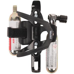 Zefal Fahrrad-Flaschenhalter Pulse Z2i Kit, schwarz, Komplettset mit EZ Big Shot Pumpe und 2 CO2-Kapseln
