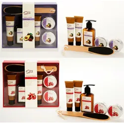Fußpflegeset 6 teilig mit Hornhautfeile Fußlotion Fußpeeling und Fußwaschgel