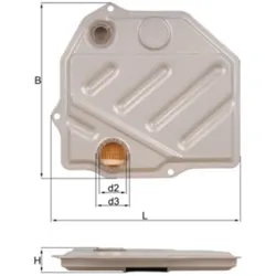 Hydraulikfilter Automatikgetriebe MAHLE HX 46 für Mercedes-Benz Porsche 190 123