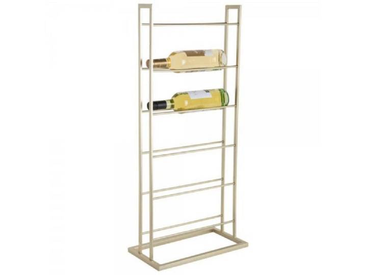 Present Time Weinregal Weinregal Single Floor Wine Rack Gold