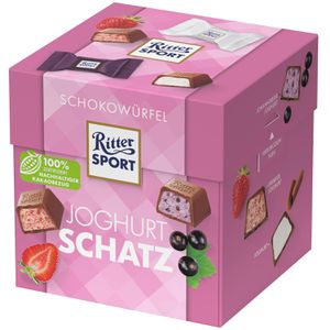 Ritter-Sport Minischokolade Joghurt Schatz, Schokowürfel, 22 Stück, 176g