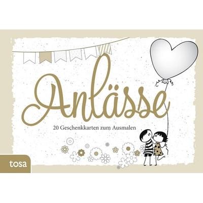 Geschenkkarten zum Ausmalen – Anlässe, Taschenbuch von , Tosa, 978-3-86313-535-5