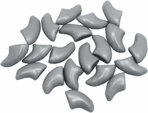 Inspire Curations SoftPaws Silicone Cat Nail Caps Set (20 Piece) grey xs
