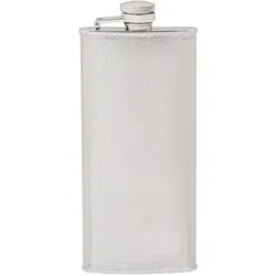 Basic Nature Flachmann Eckig Matt 150 ml - STK - matt silber