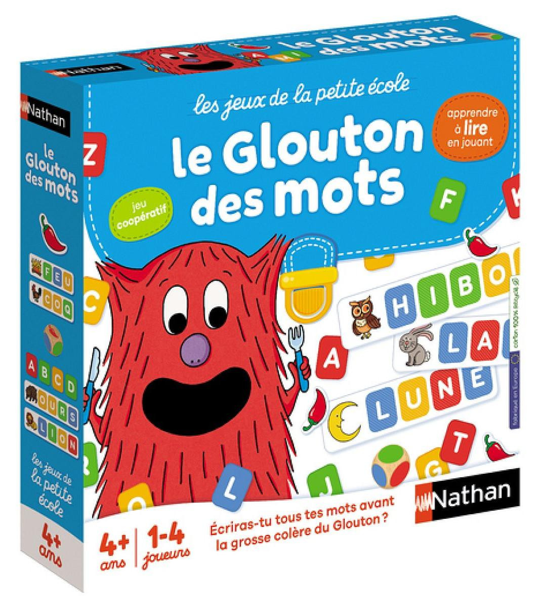 The Word Glutton bordspel van Nathan voor 4 jaar en ouder