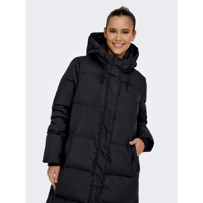 Steppmantel ONLY "ONLALICE DOWN COAT OTW", Damen, Gr. L, schwarz, Web, Obermaterial: 100% Polyester, unifarben, lang, Mäntel Steppmantel
