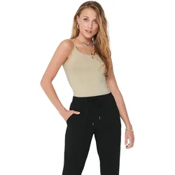 Only Tanktop Love Naturbeige aus Baumwoll-Stretch-XL