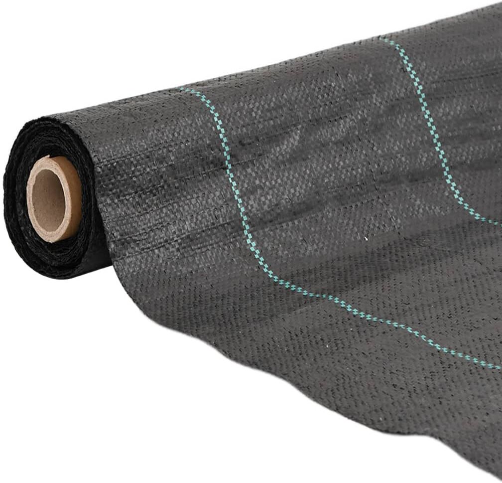 vidaXL Membrana para malezas PP negra 0,5x150 m Negro