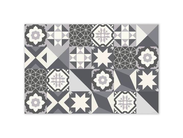Mubusi Tapis Vinyle Porto Gris 120x180 cm - Tapis Chambre en Vinyle
