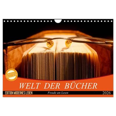 Welt der Bücher (Wandkalender 2026 DIN A4 quer), CALVENDO Monatskalender