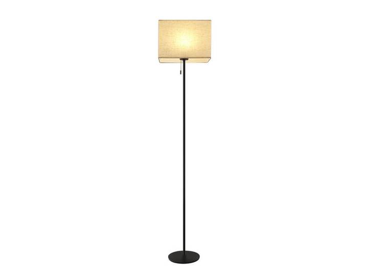 Nettlife Led-Stehlampe Yama 134/16/25.5cm, Schwarz, Metall, LED integrated, 16x25.5x134 cm, Lampen & Leuchten, Innenbeleuchtung, Stehlampen
