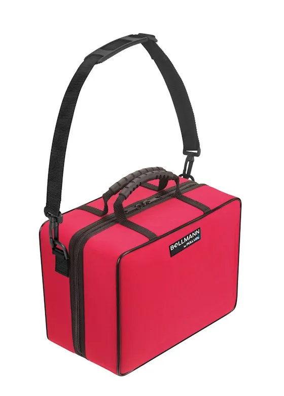 Bollmann by Pull UP Arzt oder Pflegetasche MINI, Polymousse-Gewebe-Bezug rot 1.08.417