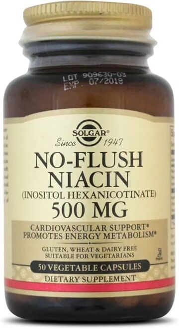 Solgar NO-FLUSH NIACIN 500mg 50 VCaps
