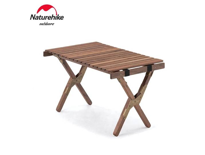 Naturehike – Table enroulable en noyer, multifonctionnelle, pour Camping, pique-nique, facile à transporter, Portable, pliante, en bois, pour l'extérieur, nouvelle collection 2026